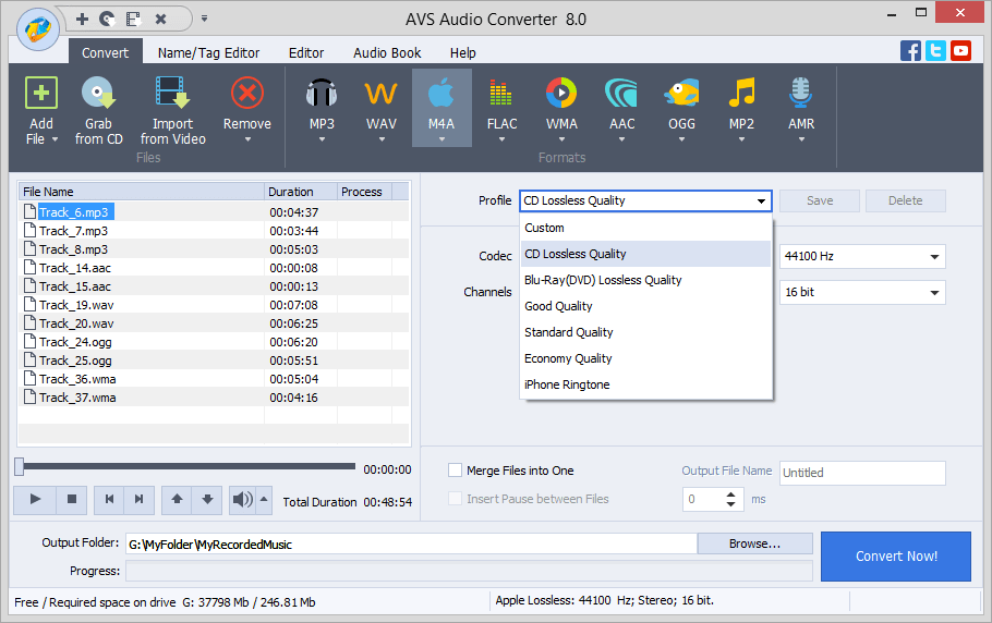 avs video remaker audio settings