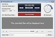 AVS Audio Recorder. Click to see the full-size image.