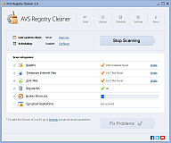 AVS Registry Cleaner. Click to see the full-size image.