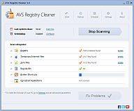 AVS Registry Cleaner. Click to see the full-size image